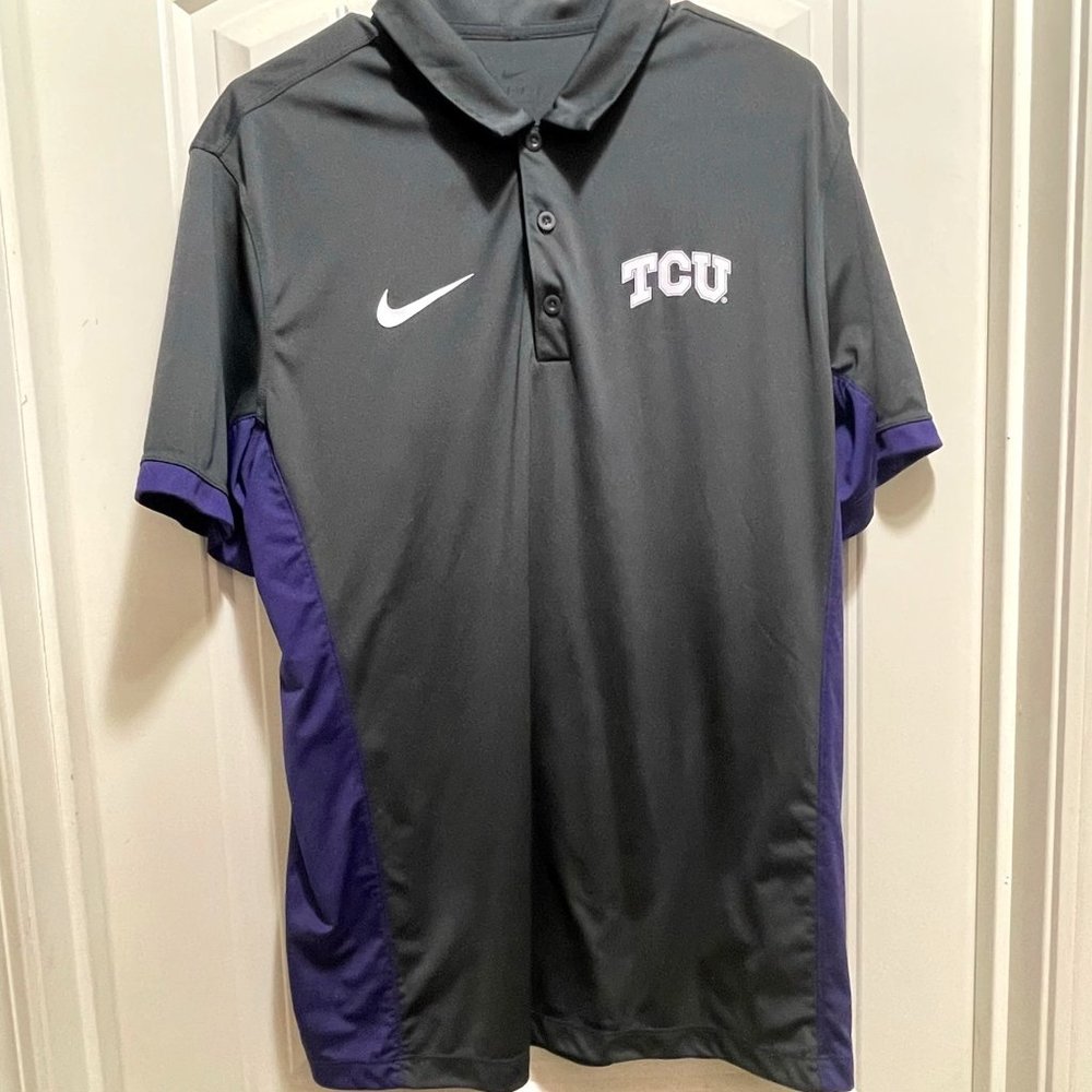 Nike Men's TCU Dri-Fit Polo - Picture 1 of 3